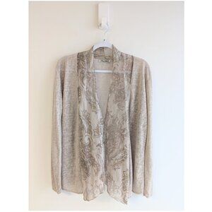 Elena Baldi Made in Italy burnout lightweight cardigan